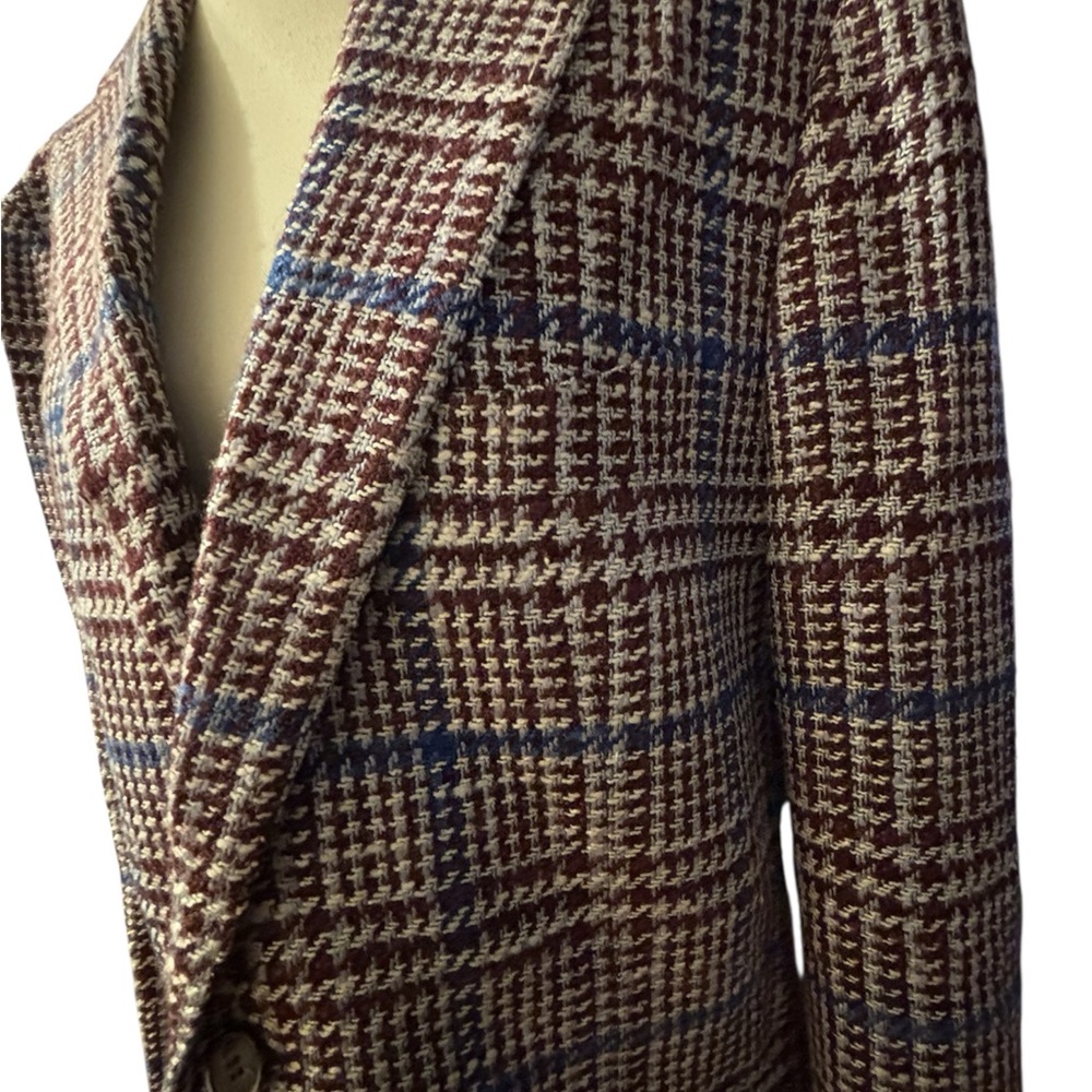 Suitsupply Brown and Blue Checkered Blazer - Picture 12 of 17